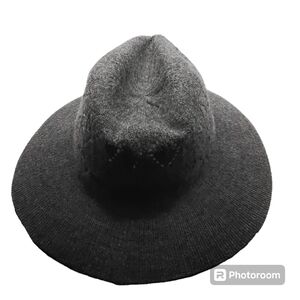 Gray Wool Blend Hat